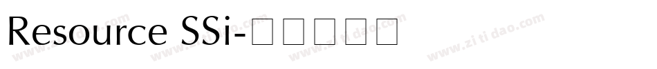Resource SSi字体转换